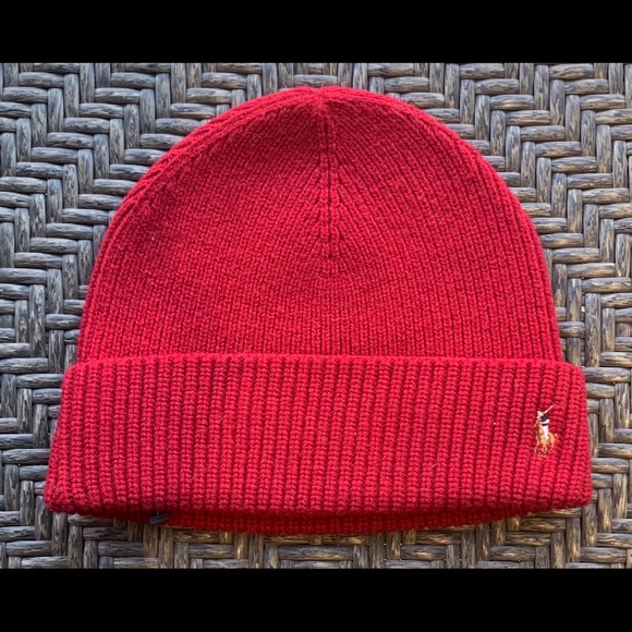 POLO RALPH LAUREN MERINO WOOL BEANIES $50 each - Picture 2 of 4